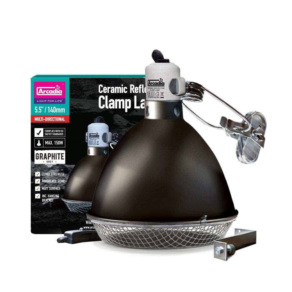 RARTG75 Arcadia Reflector Clamp Lamp with Ceramic Holder